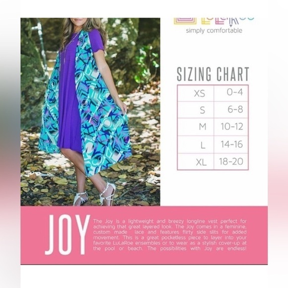 LuLaRoe Joy Vest‎ size XS - Picture 8 of 8